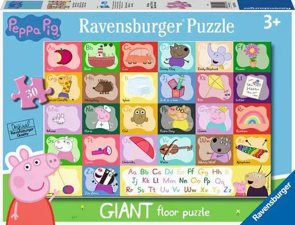 Ravensburger Peppa Pig Alphabet Giant 30 piece puzzle box