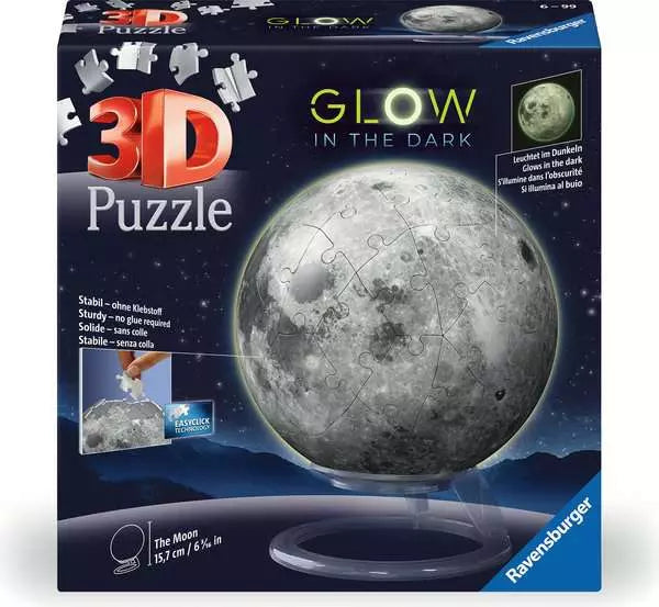 Ravensburger Glow-In-The-Dark Moon 72 piece 3D puzzle box