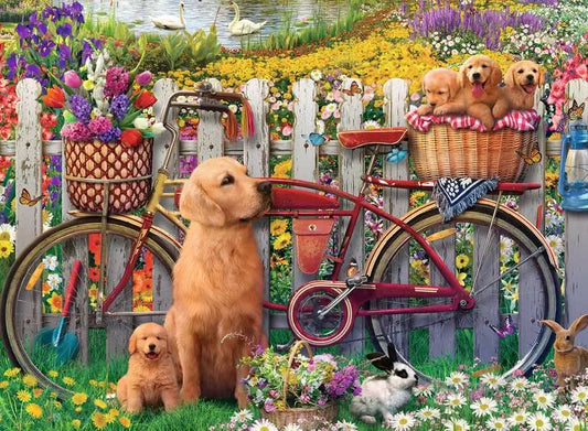 Cute Dogs in the Garden - image 2 of 8 - Product image