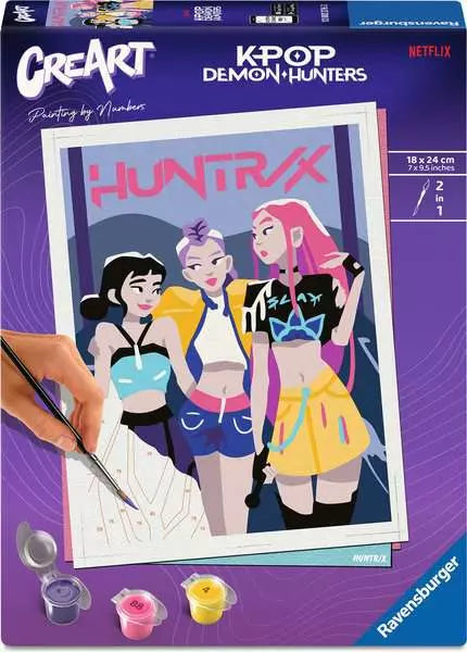 Ravensburger CreArt HUNTR/X paint by numbers kit