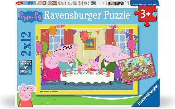 Ravensburger Peppa Pig 2 x 12 piece puzzle box