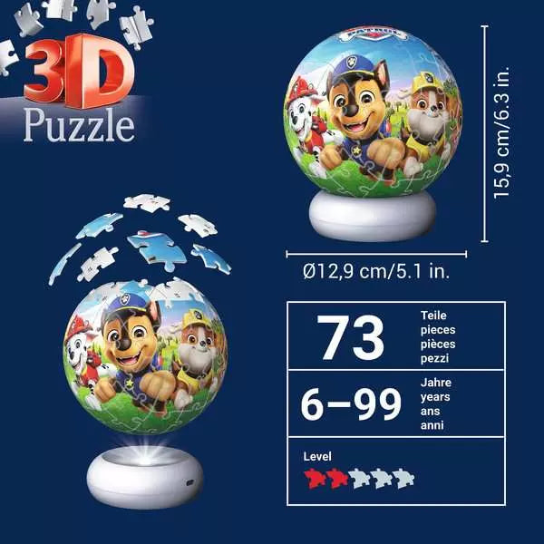 Ravensburger | 3D Puzzle NightLight Paw Patro