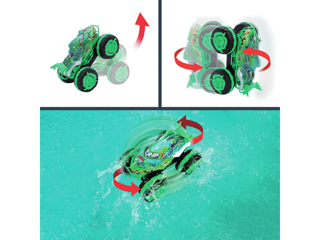 Hot Wheels Monster Trucks Mutant Chaos Great Bite RC (1:15) - Hot Wheels Monster Trucks Mutant Chaos Vehículo Radio Control Great Bite