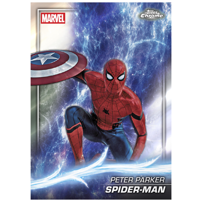 2025 Topps Marvel Studios Chrome Spider-Man card example