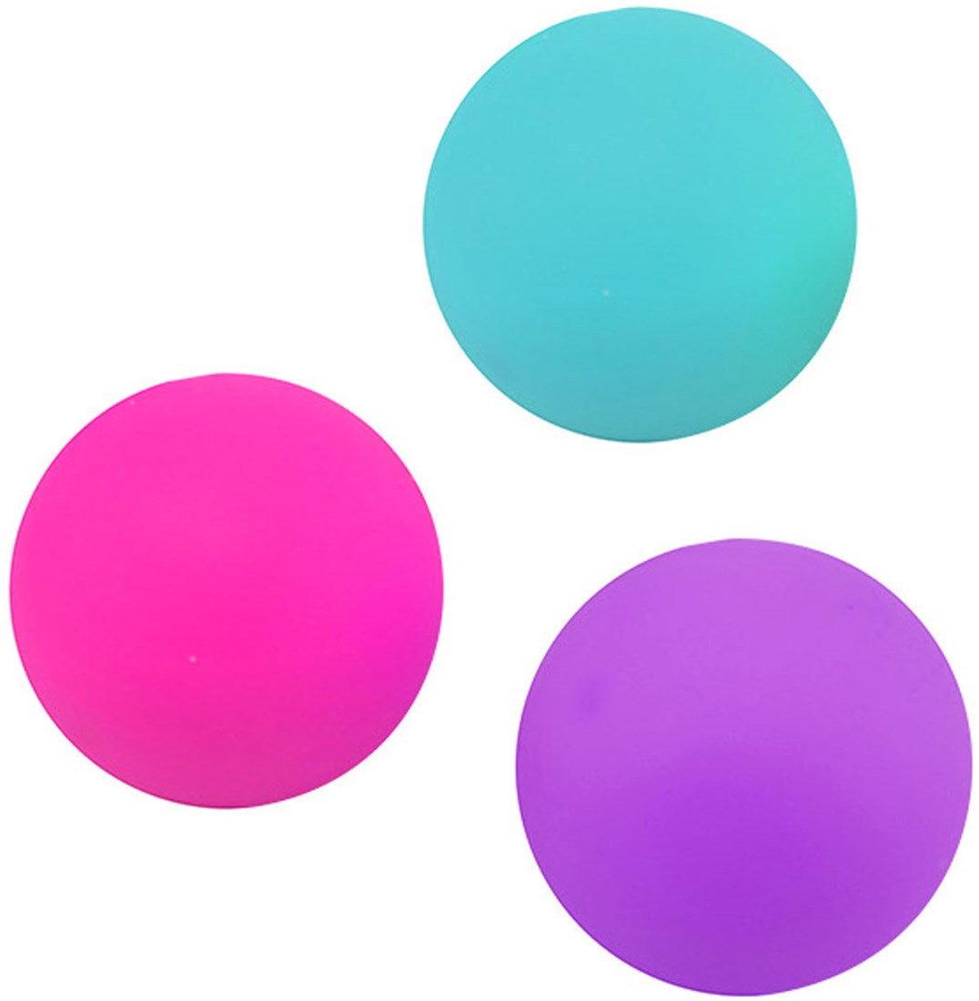 3pc 50mm Neon Squish Ball In Colour Box