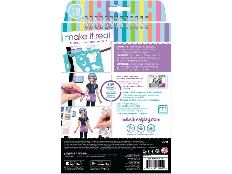 Fashion Design Sketchbook Pastel Pop