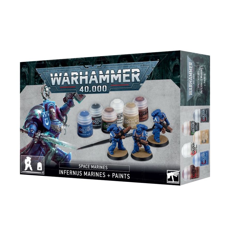 Warhammer: Space Marines: Infernus Marines + Paints Set