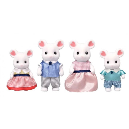 Sylvanian Family: Marshmallow Mouse Family