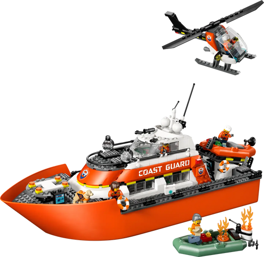 LEGO® | City: Coast Guard Rescue Boat & Helicopter (60504)
