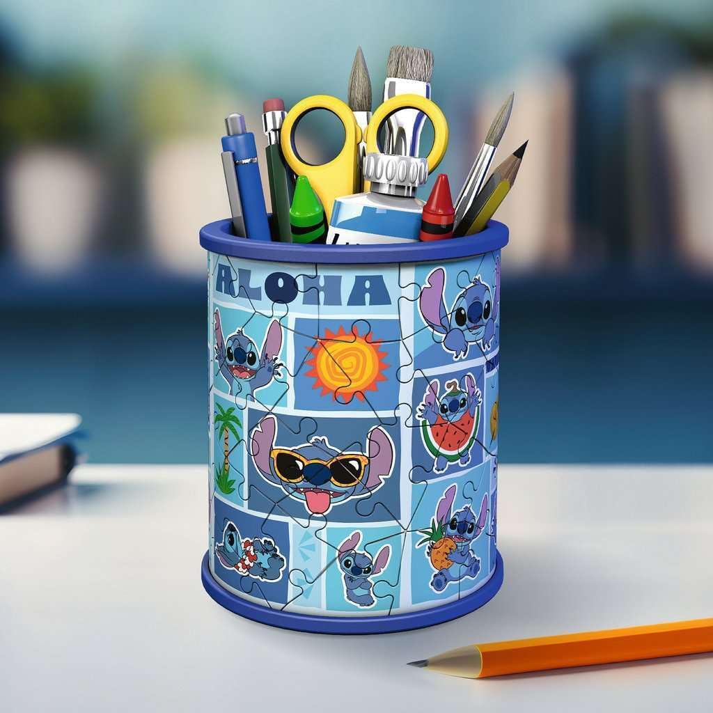 Ravensburger | Disney Stitch Pencil Holder 54 Piece 3D Puzzle