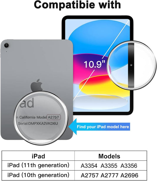 TOPESCT Case Blue iPad A16 11th Generation 11 Inch 2025/ iPad 10th Generation 10.9 Inch 2022