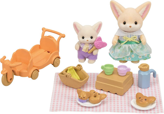 Sylvanian Families: Sunny Picnic Set -Fennec Fox Sister & Baby