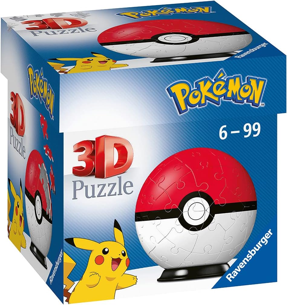 Ravensburger Pokémon Poké Ball 54 Piece 3D Puzzle