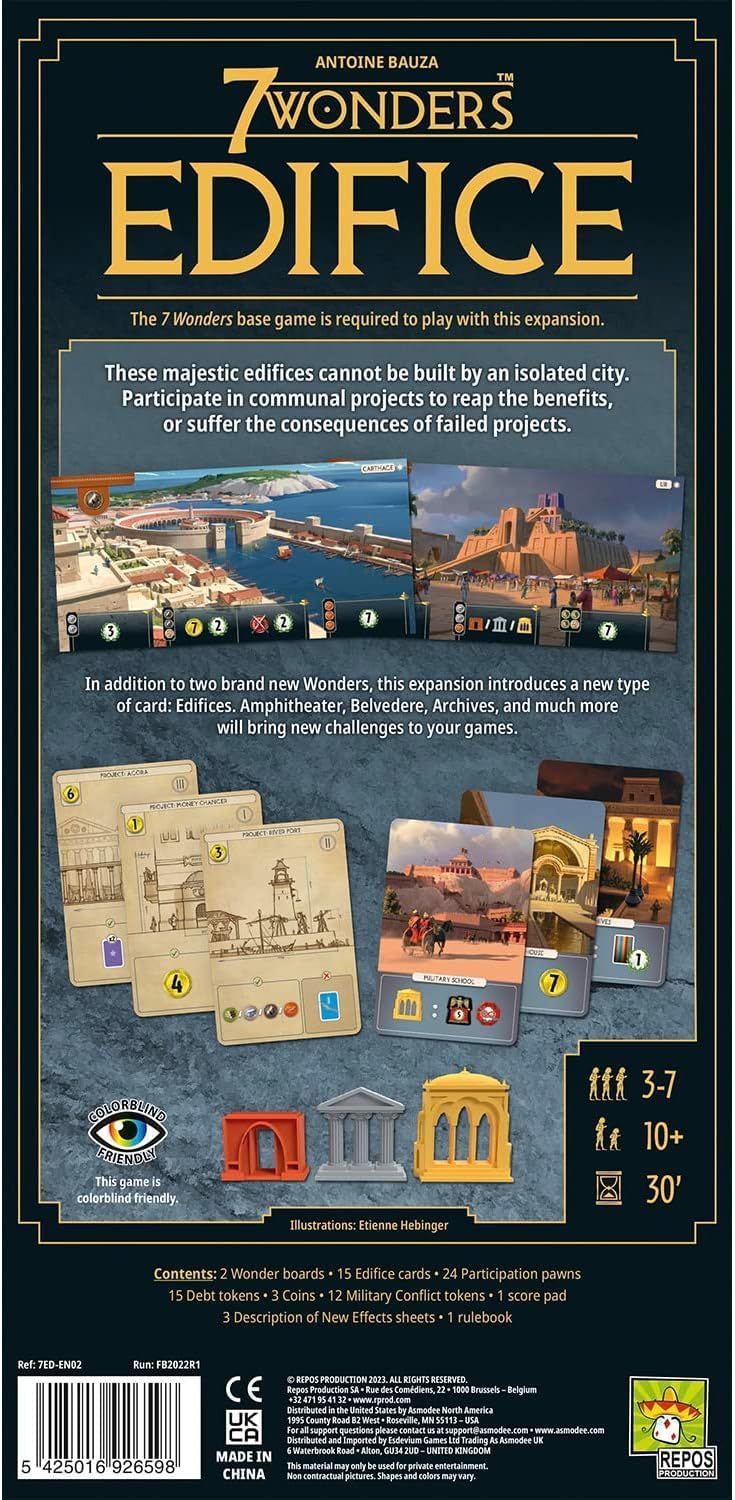 7 Wonders 2nd Edition: Edifice Expansion