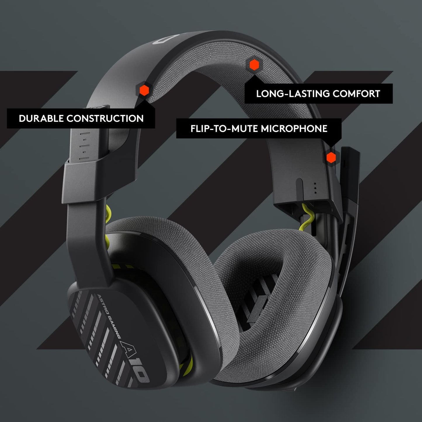 Logitech A10 Astro Gaming Gen 2 Jack 3.5mm Black Headset with Microphone