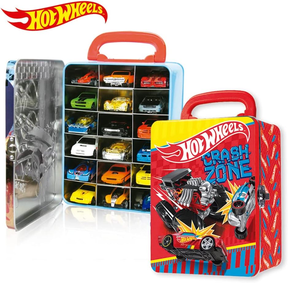 Hot Wheels: Tin Car Storage Case - Red