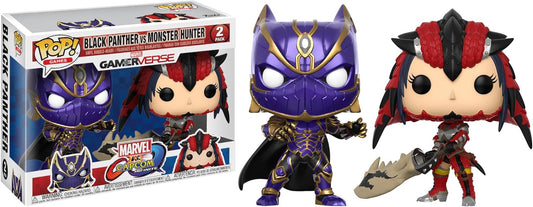 Funko POP: Marvel vs Capcom - Black Panther / Monster Hunter