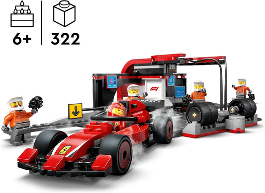 LEGO® | City: F1 Pit Stop & Pit Crew with Ferrari Car (60443)