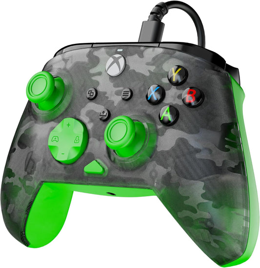 Turtle Beach Rematch Controller, Green Camo Black/Green | Xbox
