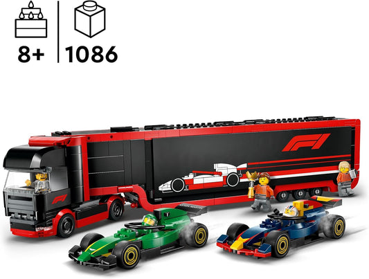 LEGO® | City: F1 Truck with RB20 & AMR24 F1 Cars (60445)