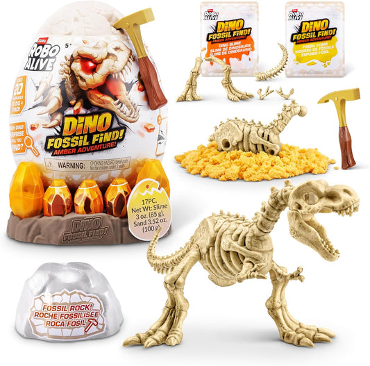 Robo Alive Dino Fossil Find S1 Amber Adventure