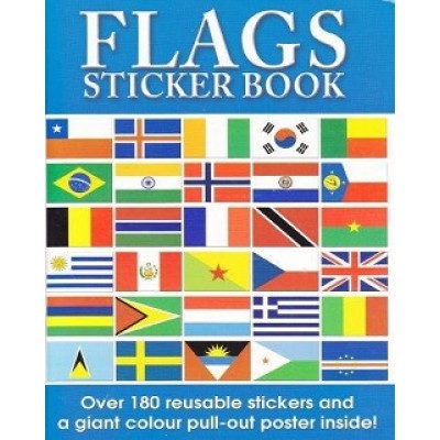 Flags Educational Sticker Book