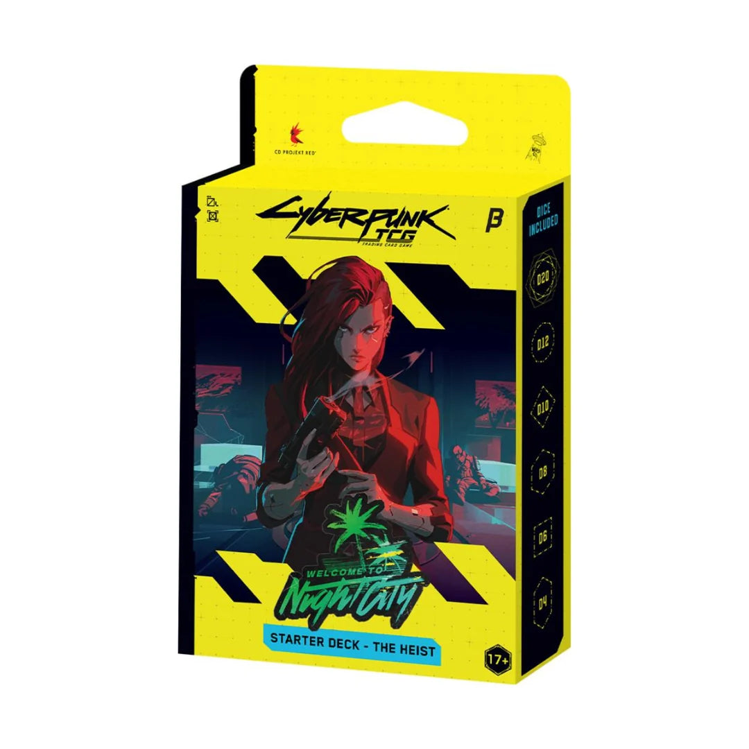 Cyberpunk TCG – Welcome to Night City - Beta Starter Deck Display – The Heist