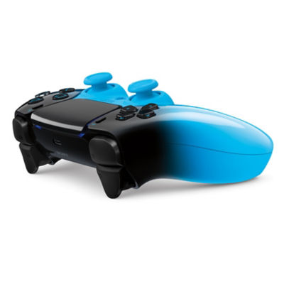 DualSense Rhythm Blue Hyperpop controller side profile