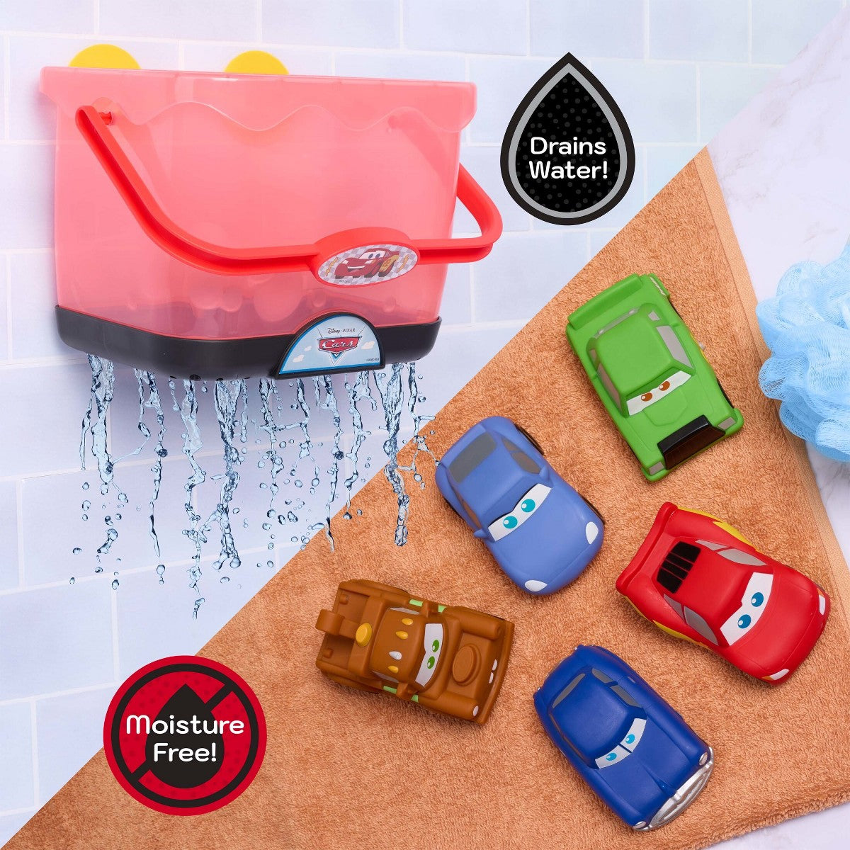 Disney Pixar Cars Bath Caddy contents