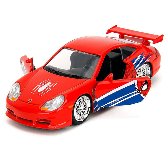 Jada Spider-Man Porsche 911 GT3 RS front angle