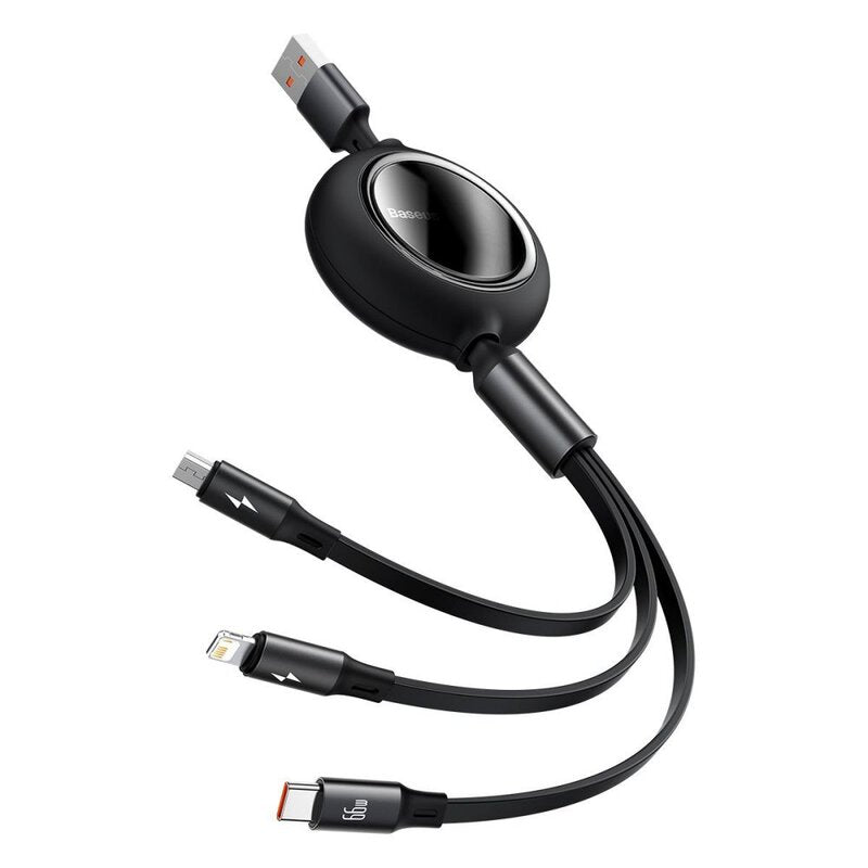 Baseus Bright Mirror Cable 3V1 1.2M Black