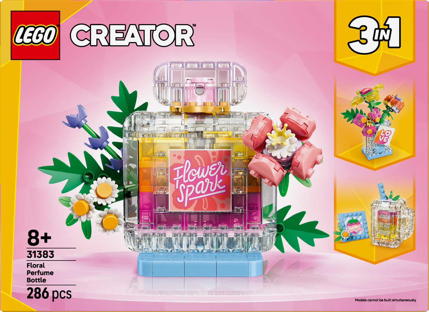 LEGO® | Creator 3-in-1: Floral Decor Perfume Bottle (31383) - box back