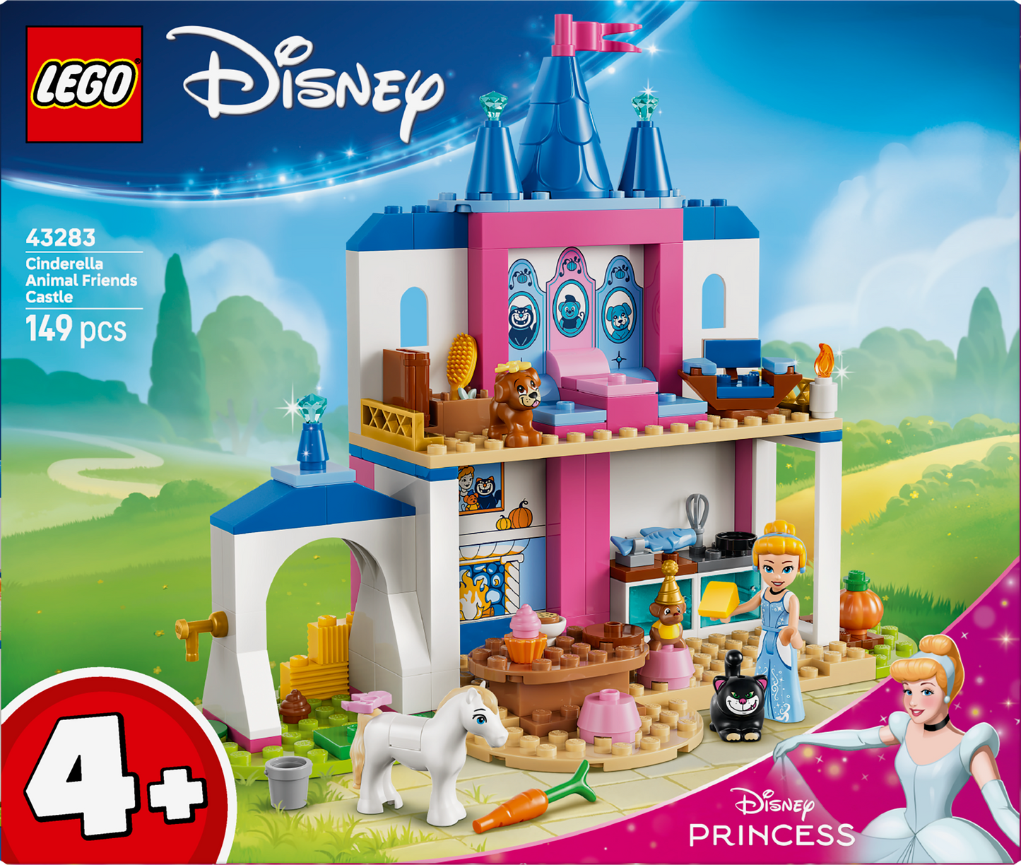 LEGO® | Disney: Cinderella Animal Friends Castle (43283) - box back