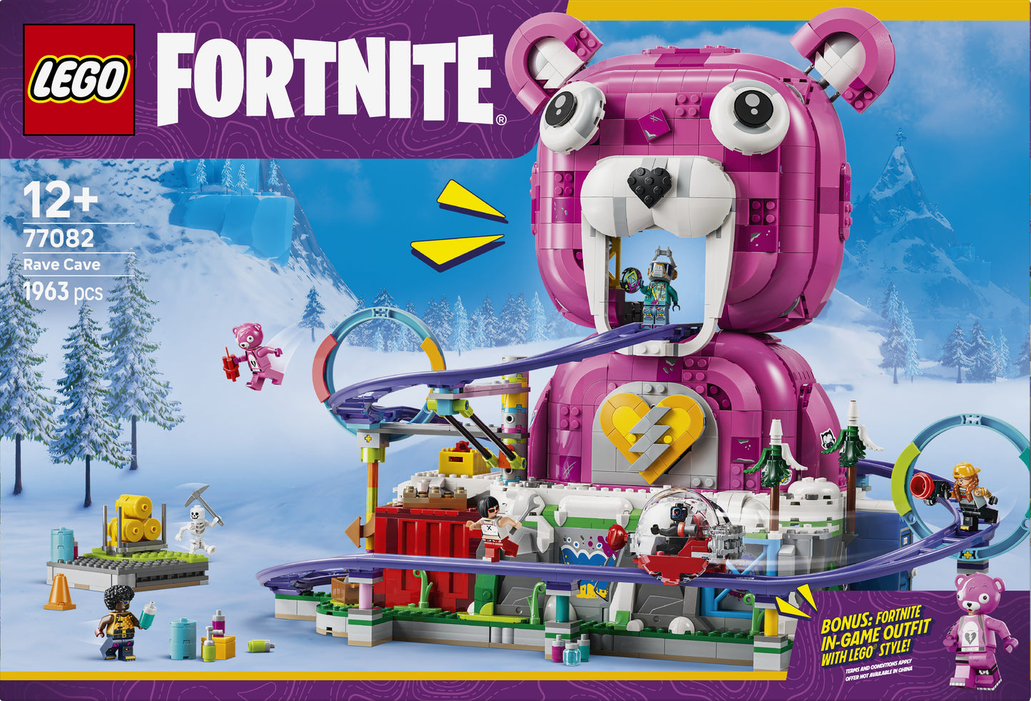 LEGO® | Fortnite: Rave Cave (77082) - box back