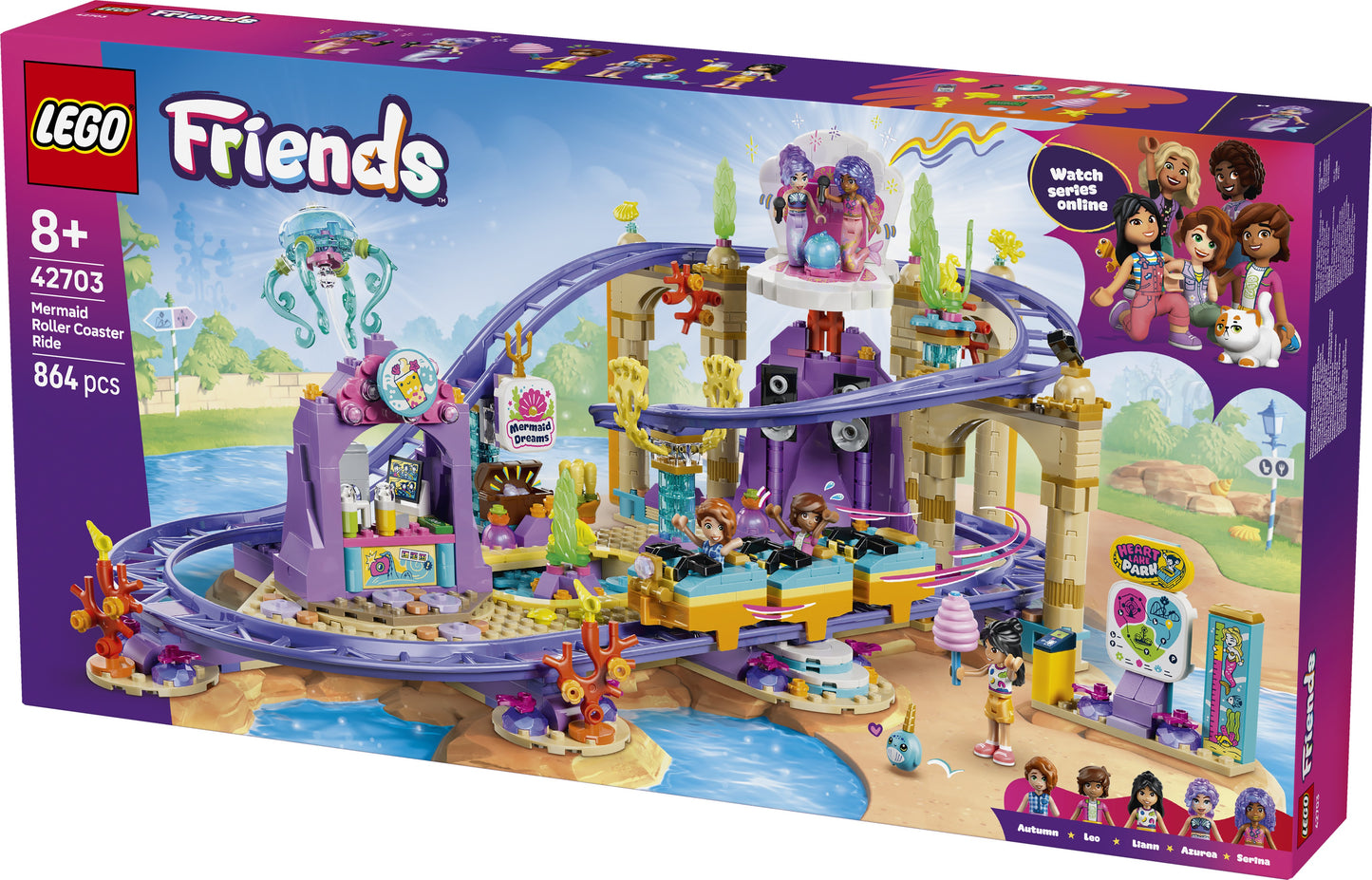 LEGO® | Friends: Mermaid Roller Coaster Ride (42703) - box detail