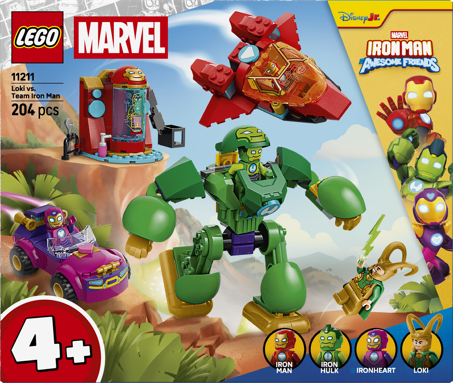 LEGO® | Marvel: Loki vs. Team Iron Man (11211) - box back