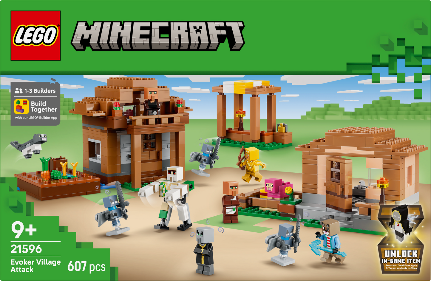 LEGO® | Minecraft: Evoker Village Attack (21596) - box back