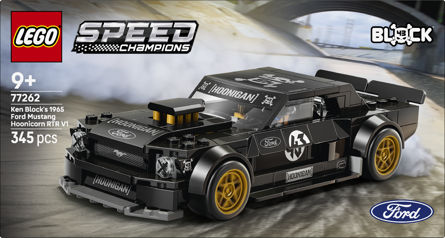 LEGO® | Speed Champions: Ken Block's '65 Ford Mustang Hoonicorn V1 (77262) - box back