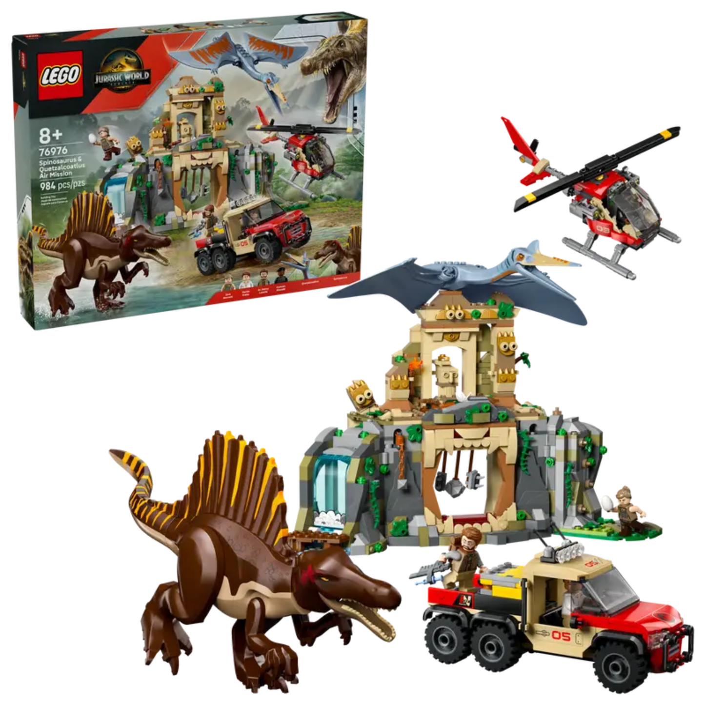LEGO® Jurassic World: Spinosaurus & Quetzalcoatlus Air Mission (76976)