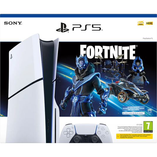 PlayStation Slim Disc 1TB Fortnite Cobalt Star