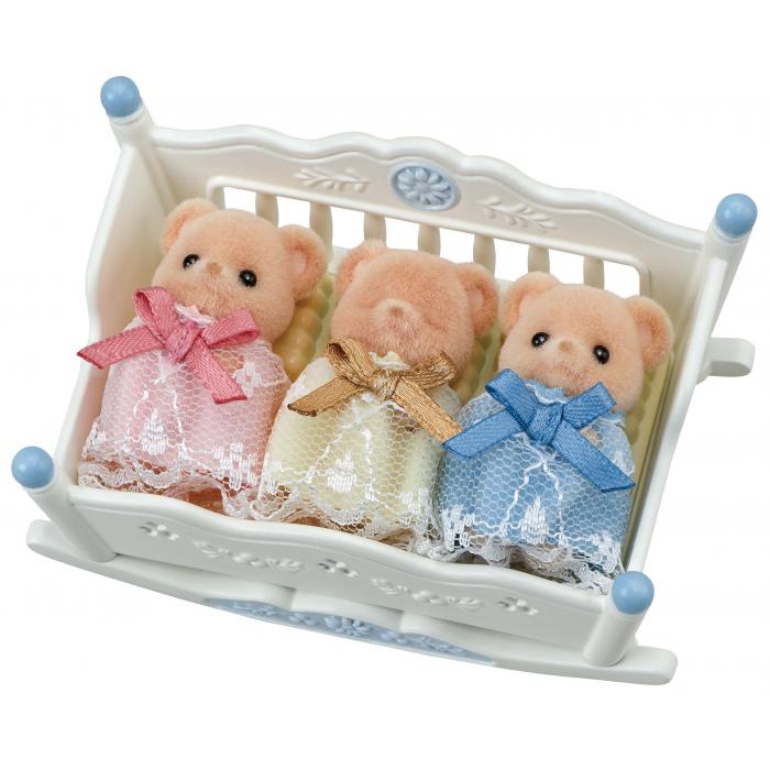 Sylvanian Families: Biscuit Bear Sleepy Triplets