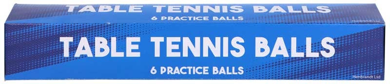 Table Tennis Balls 4 cm - 6 Pack