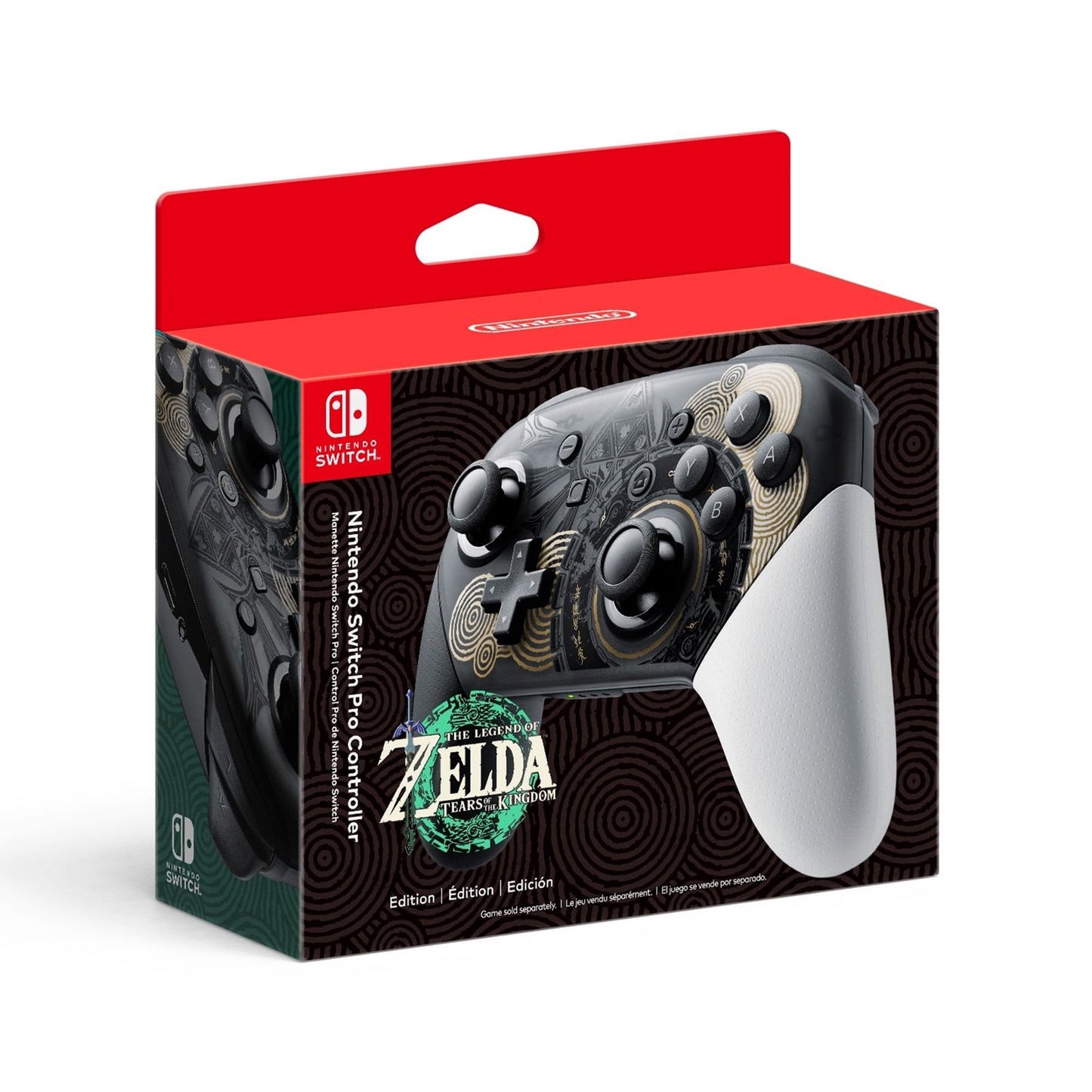 Nintendo Switch Pro Controller - The Legend of Zelda Tears of the Kingdom retail box