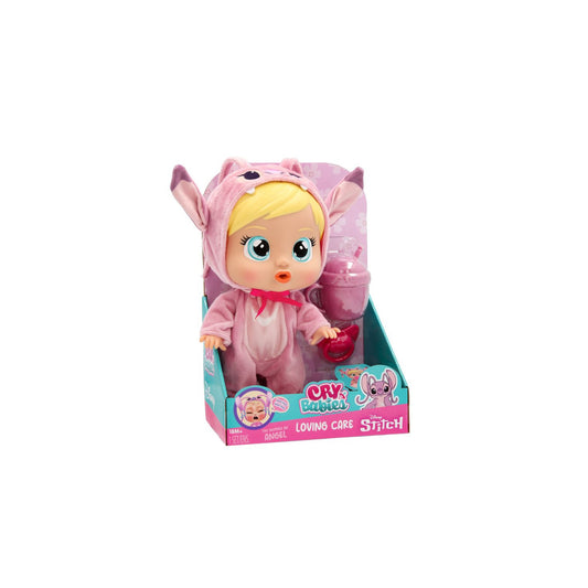 Cry Babies Loving Care Disney Angel Doll - Bebés Llorones Llorones Loving Care Disney Stitch Muñeco Angel