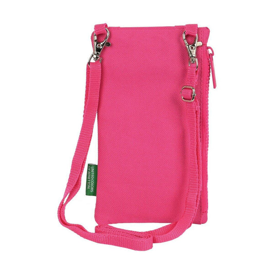 Benetton raspberry mobile phone wallet back