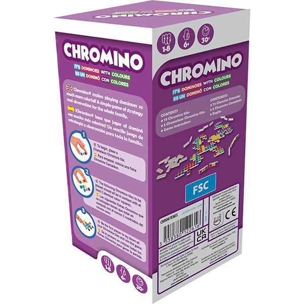 Chromino board game box back