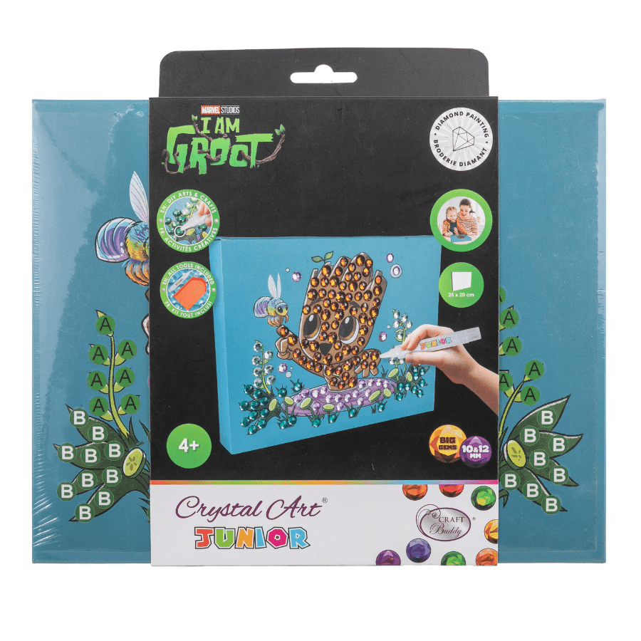 Craft Buddy Groot Marvel Crystal Art Junior close up