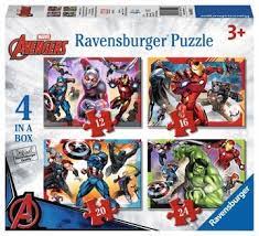 Ravensburger | Piece Jigsaw Avengers Assemble 4 in a Box