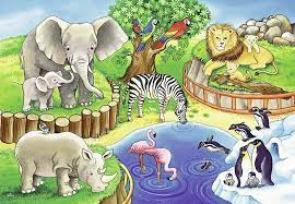 Ravensburger Time at the Zoo 2x12 Piece Jigsaw Puzzle