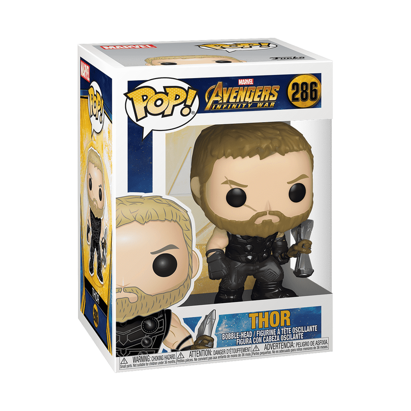 Funko POP! Marvel Avengers Infinity War Thor with Stormbreaker 286 box